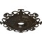 Ekena Millwork Orleans Ceiling Medallion (Fits Canopies up to 8 1/4"), 38 3/8"OD x 6 5/8"ID x 2 7/8"P, Stone Hearth CM38OLSHF - alternate 4